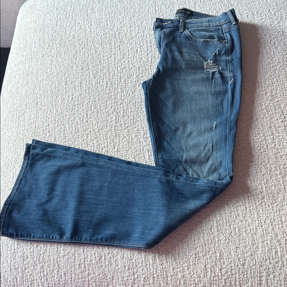 Express Women's Blue Flare Jeans